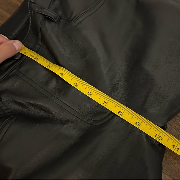 wilfred Women's Black faux Leather Pants 6 - Picture 10 of 12